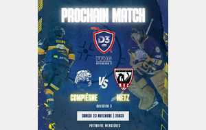 Prochain match de la D3 HCC VS Metz