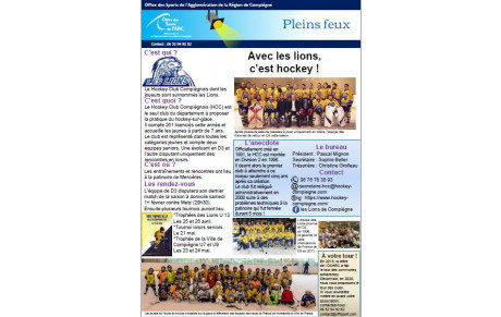 &quot;Plein Feux&quot; sur le HCC dans la LETTRE D'INFO de l'OSARC 70