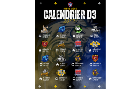 D3 CALENDRIER DES MATCHS 26/27